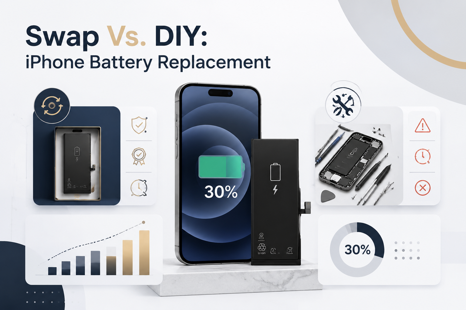 Is Your iPhone Draining Fast? 5 Signs It’s Time for a Battery Replacement, Swap Vs. DIY: iPhone Battery Replacement, iPhone battery replacement, illustration 3