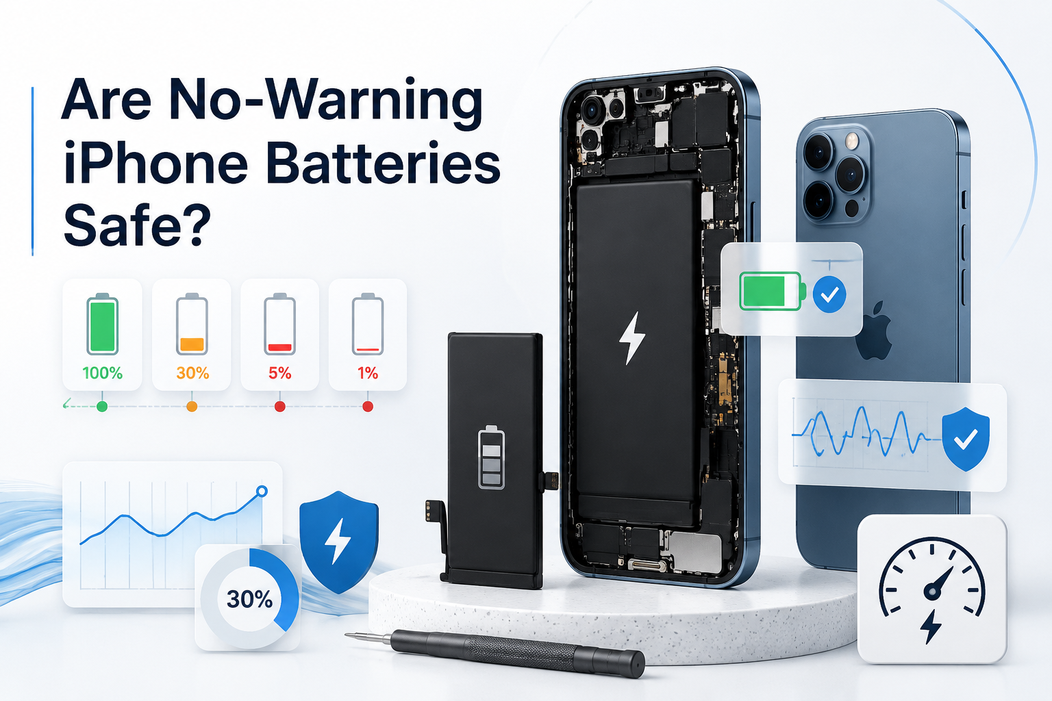 The Truth About "No Warning Message" iPhone Batteries: Do They Really Work?, Are No Warning iPhone Batteries Safe?, iPhone battery replacement, illustration 1