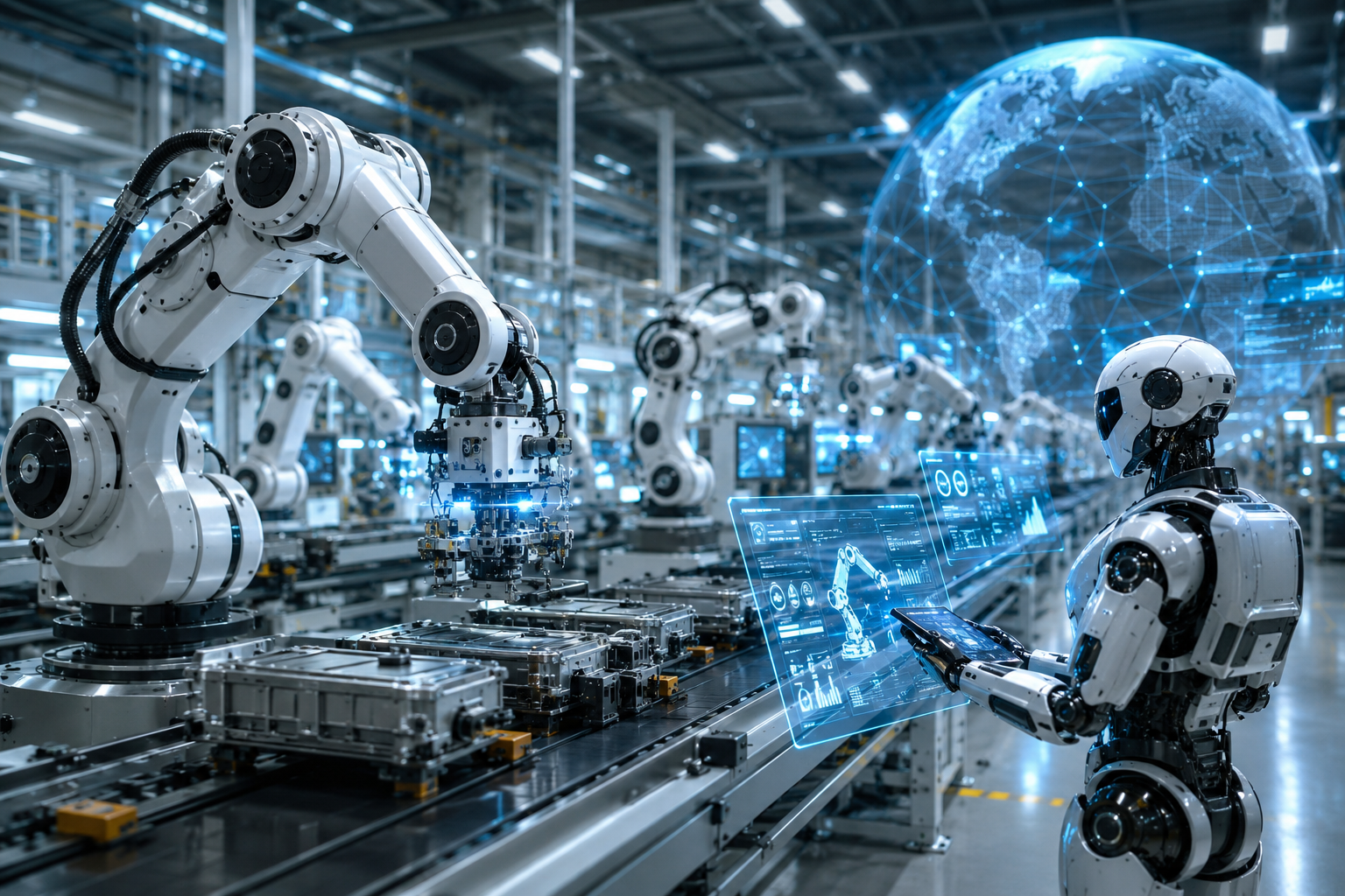 Robot AI nhà máy sản xuất 2027: Cuộc cách mạng tự động hóa toàn cầu