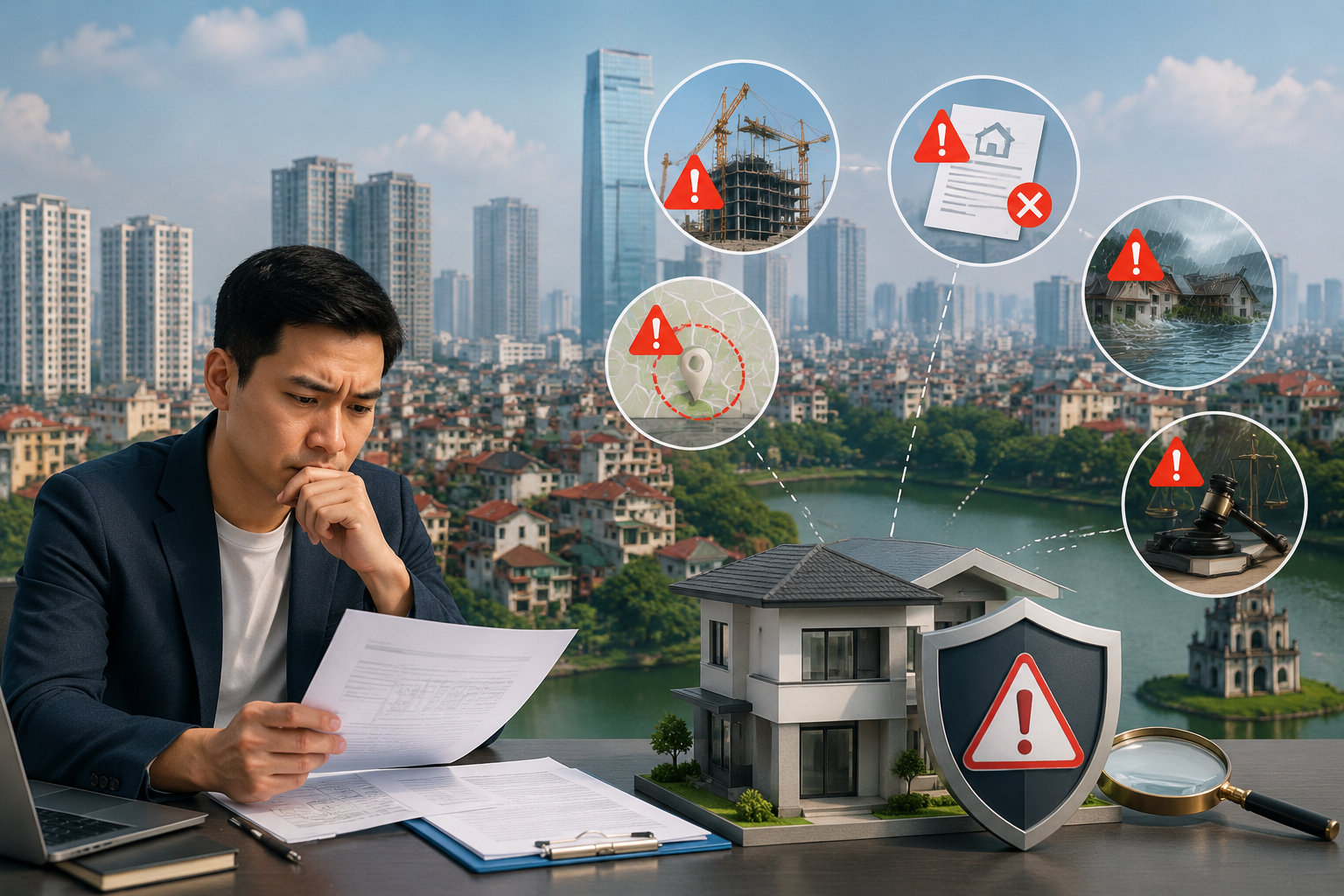 Rủi ro cần lưu ý khi mua nhà Hà Nội 2025
Người mua thận trọn