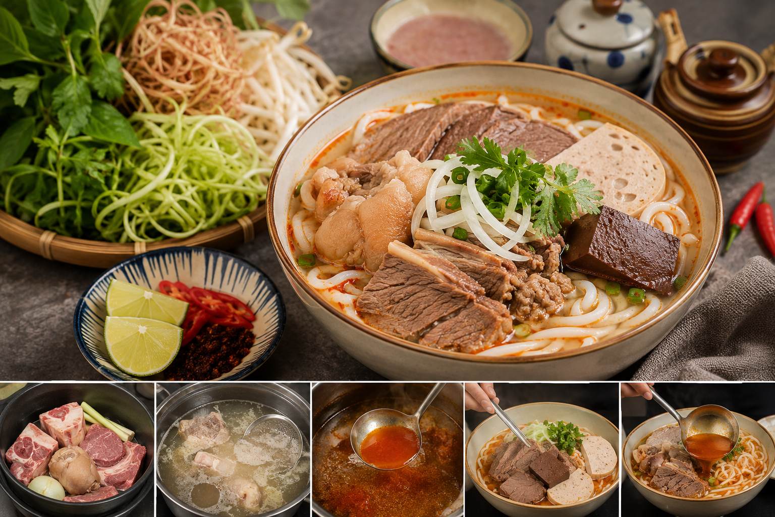 Cách nấu bún bò Huế ngon chuẩn vị theo chuyên gia ẩm thực Huế