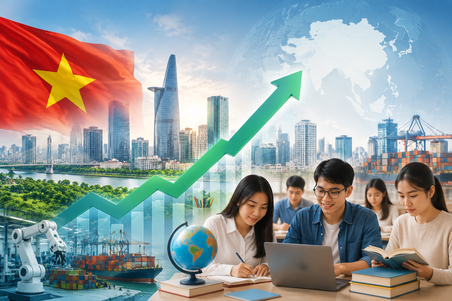 OECD nhìn nhận Việt Nam 2025: kinh tế tăng trưởng, giáo dục 