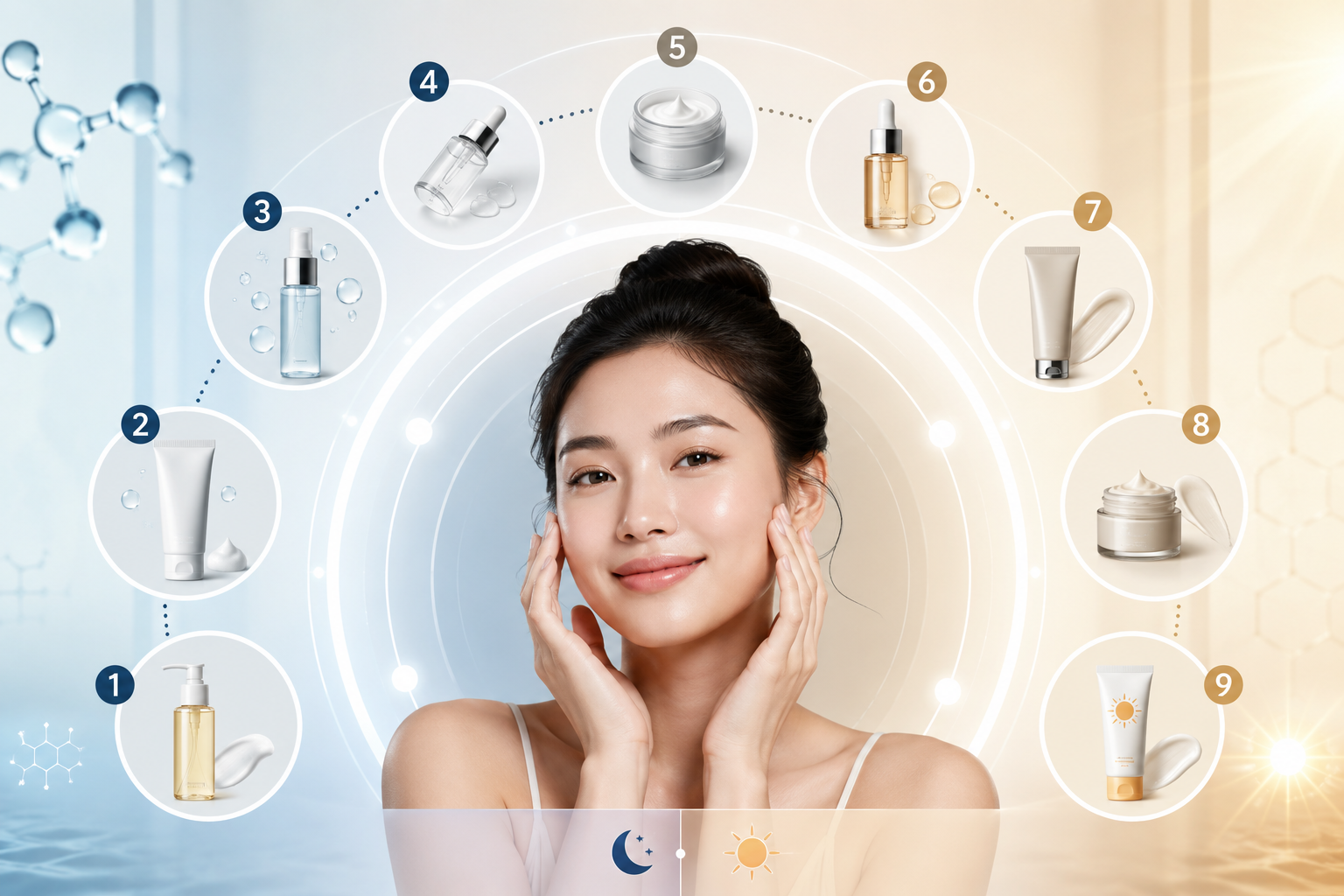 Quy trình dưỡng da skincare 2026 theo chuyên gia thẩm mỹ Healthline và WebMD