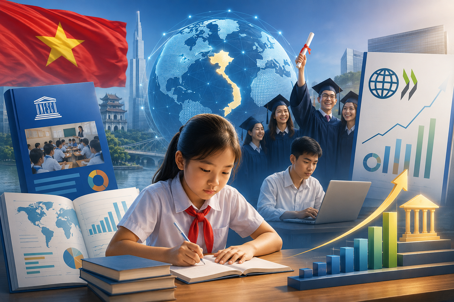 Giáo dục Việt Nam trong báo cáo UNESCO 2026 và đánh giá chất lượng OECD: Những con số đáng suy nghĩ
